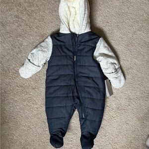 Calvin Klein Jeans Navy and Gray Kids Snowsuit